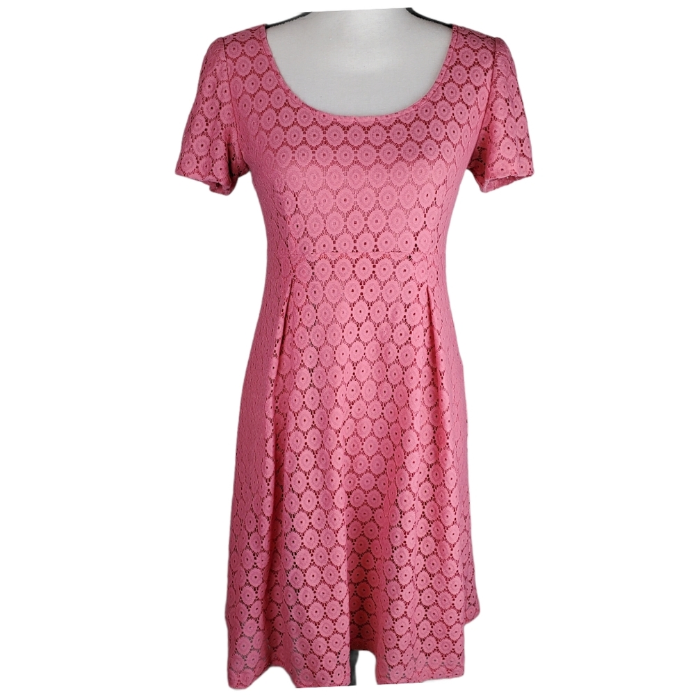 Rabbit Rabbit Rabbit Pink Circle Lace Dress size 6